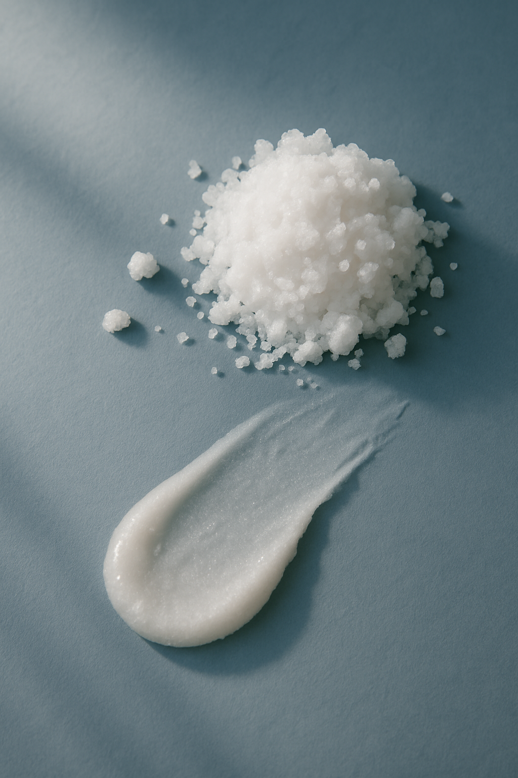 Allantoin s krystalky